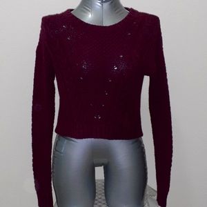 Cropped Knit Sweater